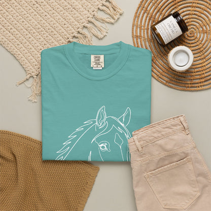 Horse Portrait Sketch - T‑Shirt
