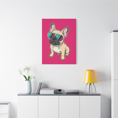 French Bulldog with Sunglasses - Canvas