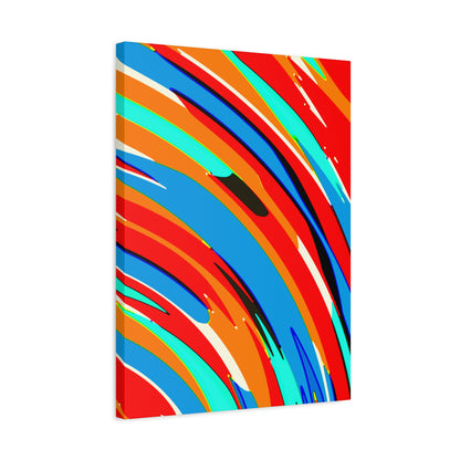 Abstract Rainbow Swirl Arc - Canvas