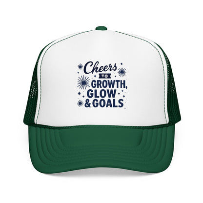 Cheers to Growth, Glow & Goals - Cap