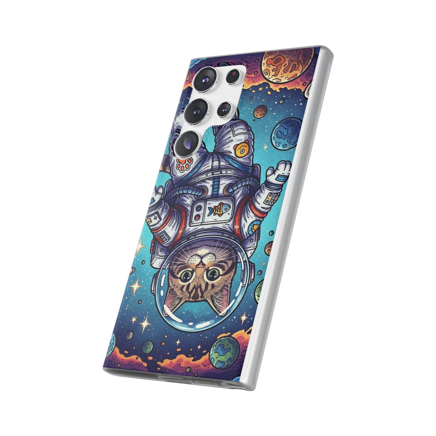 Astronaut Cat - Flexi Phone Case