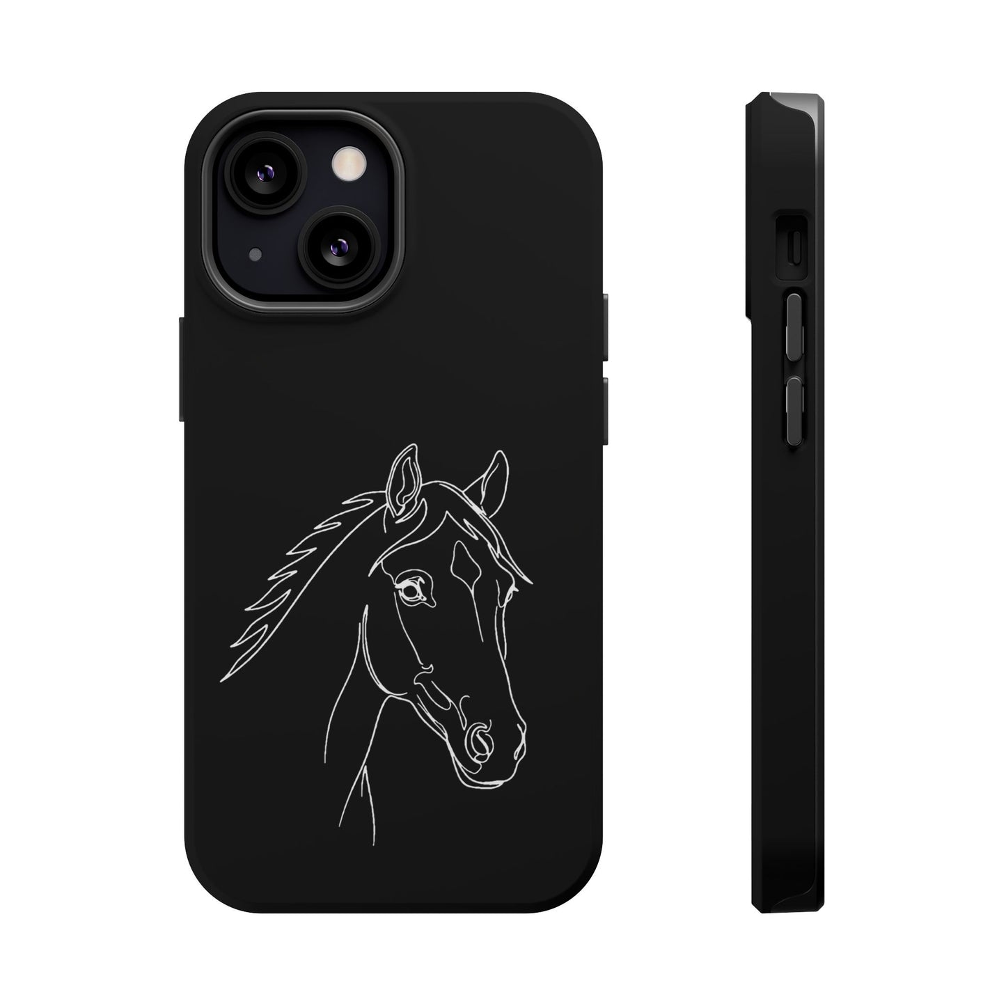 Horse Portrait Sketch - Magnetic Phone Case