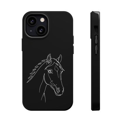 Horse Portrait Sketch - Magnetic Phone Case