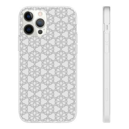 Elegant Geometric Phone Case, Stylish Flexi Case for Everyday Use, Slim Fit, Gift Idea, Trendy Accessory, Minimalist Design