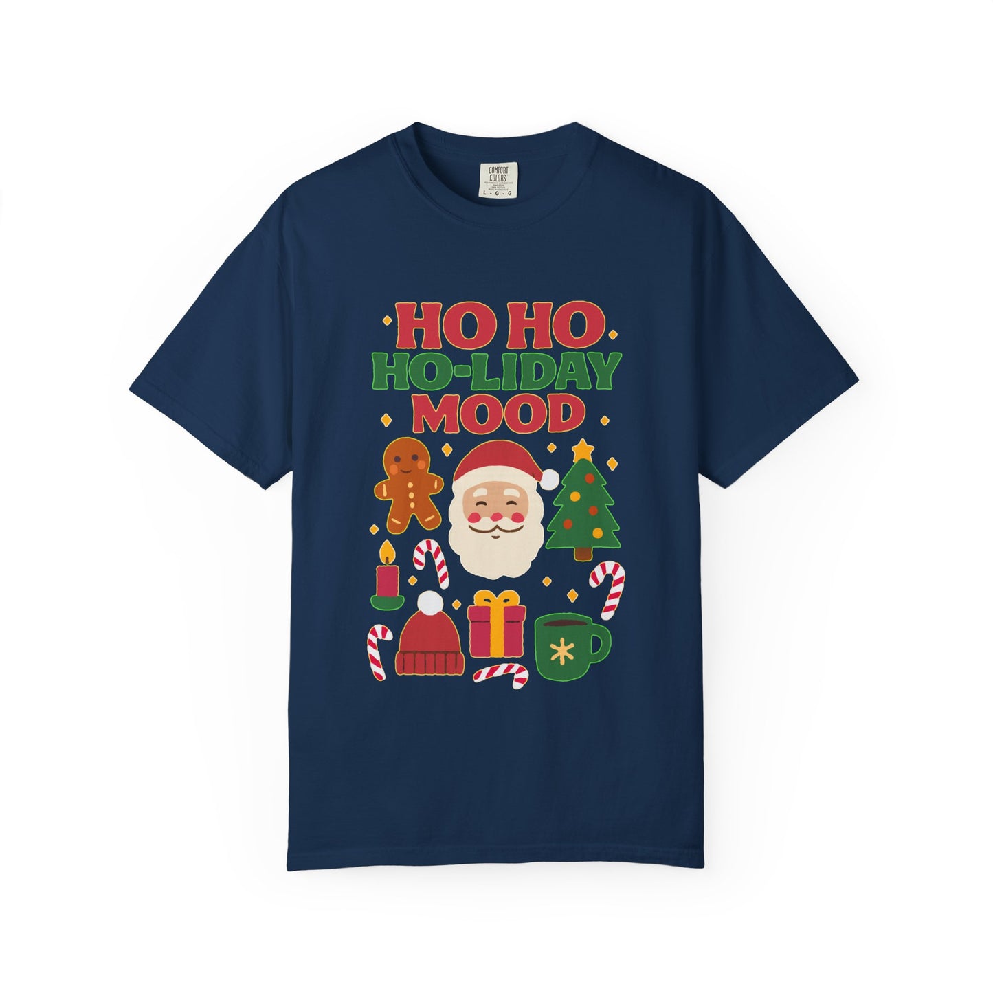 Festive Unisex T-Shirt, Ho Ho Ho-liday Mood, Christmas Shirt, Holiday Wear, Gift for Him/Her, Cozy Season Tee