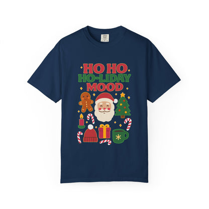 Festive Unisex T-Shirt, Ho Ho Ho-liday Mood, Christmas Shirt, Holiday Wear, Gift for Him/Her, Cozy Season Tee