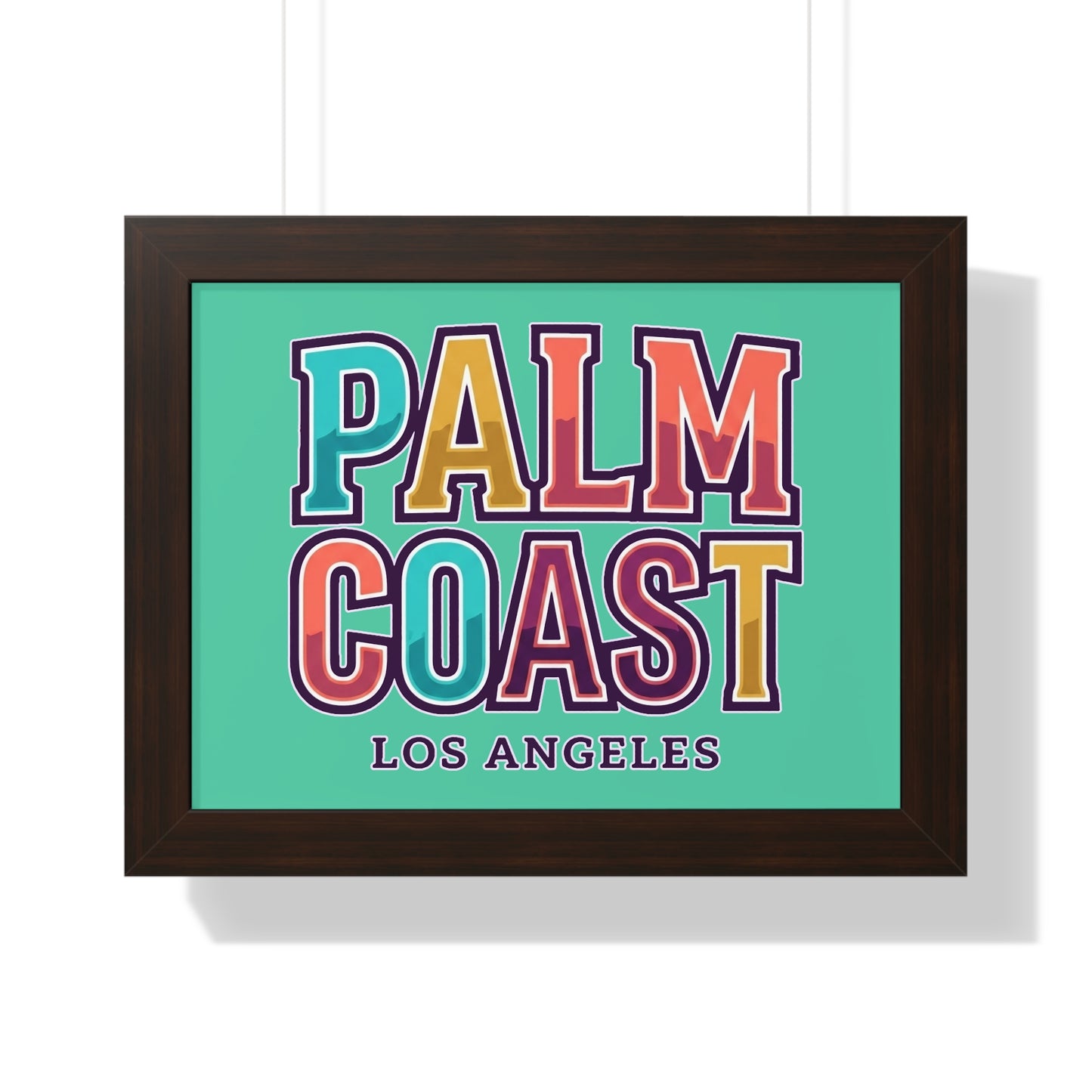 Palm Coast - Los Angeles - Framed Poster