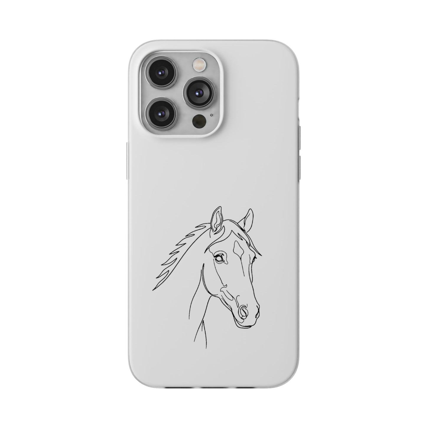 Horse Portrait Sketch - Flexi Phone Case