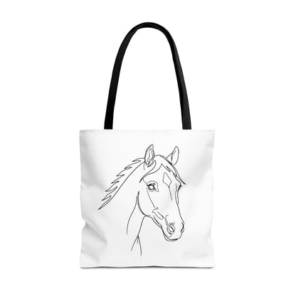 Horse Portrait Sketch - Tote Bag