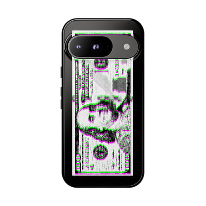 100 Dollars Bill - Green/Magenta Glitch - Phone Case