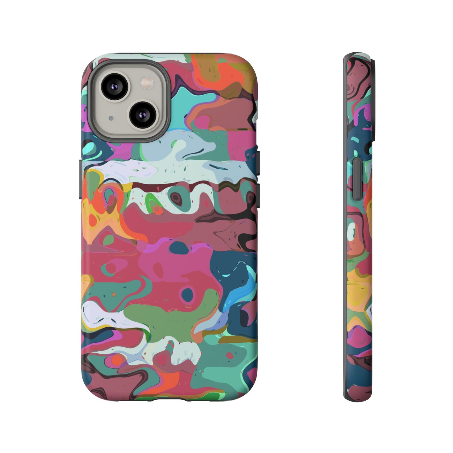 Colorful Abstract Marble - Phone Case