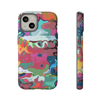 Colorful Abstract Marble - Phone Case