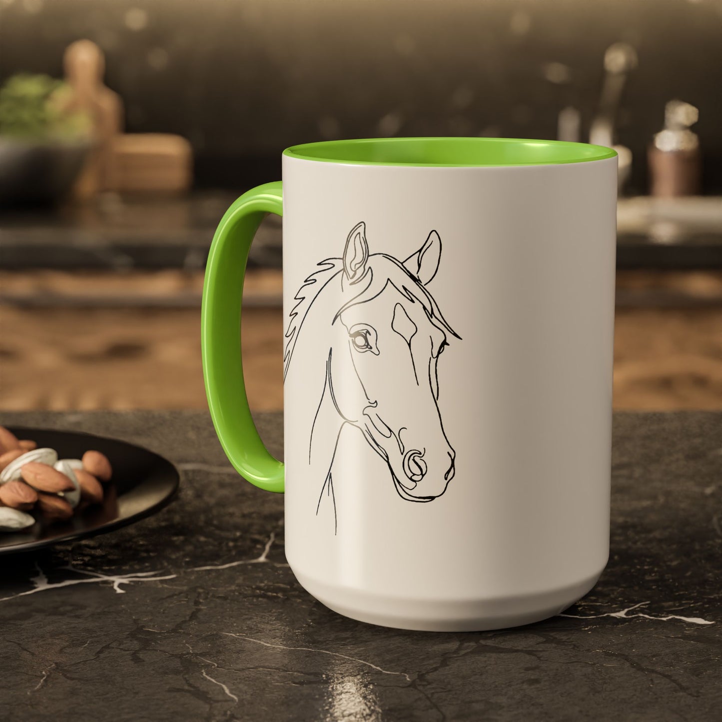 Horse Portrait Sketch - Colorful Mug