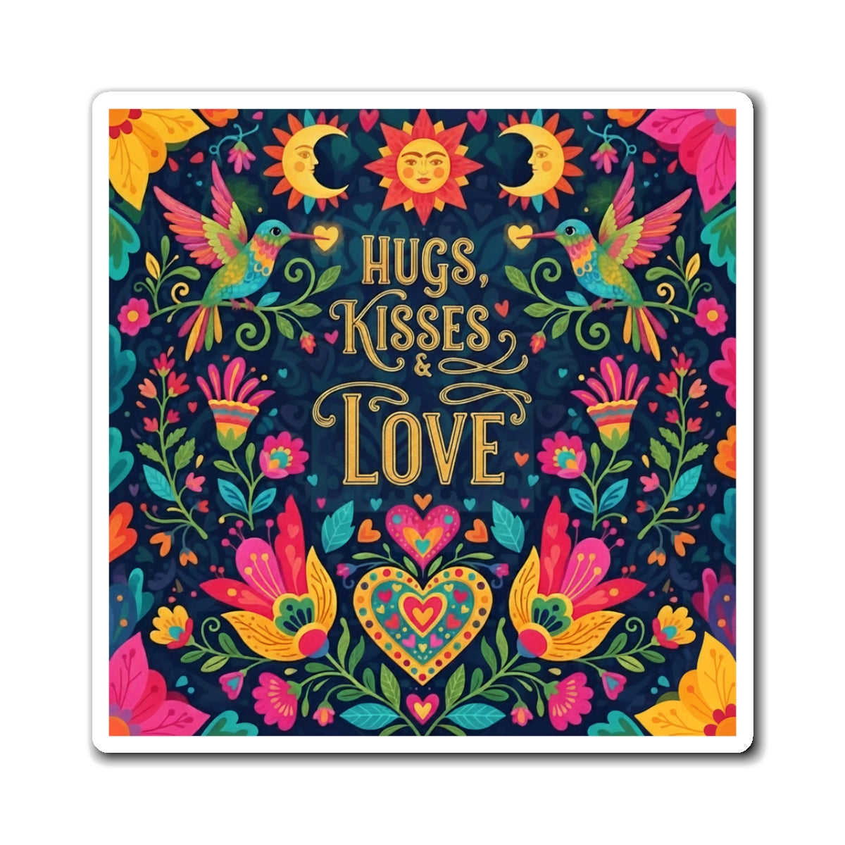 Hugs, Kisses & Love - Magnet