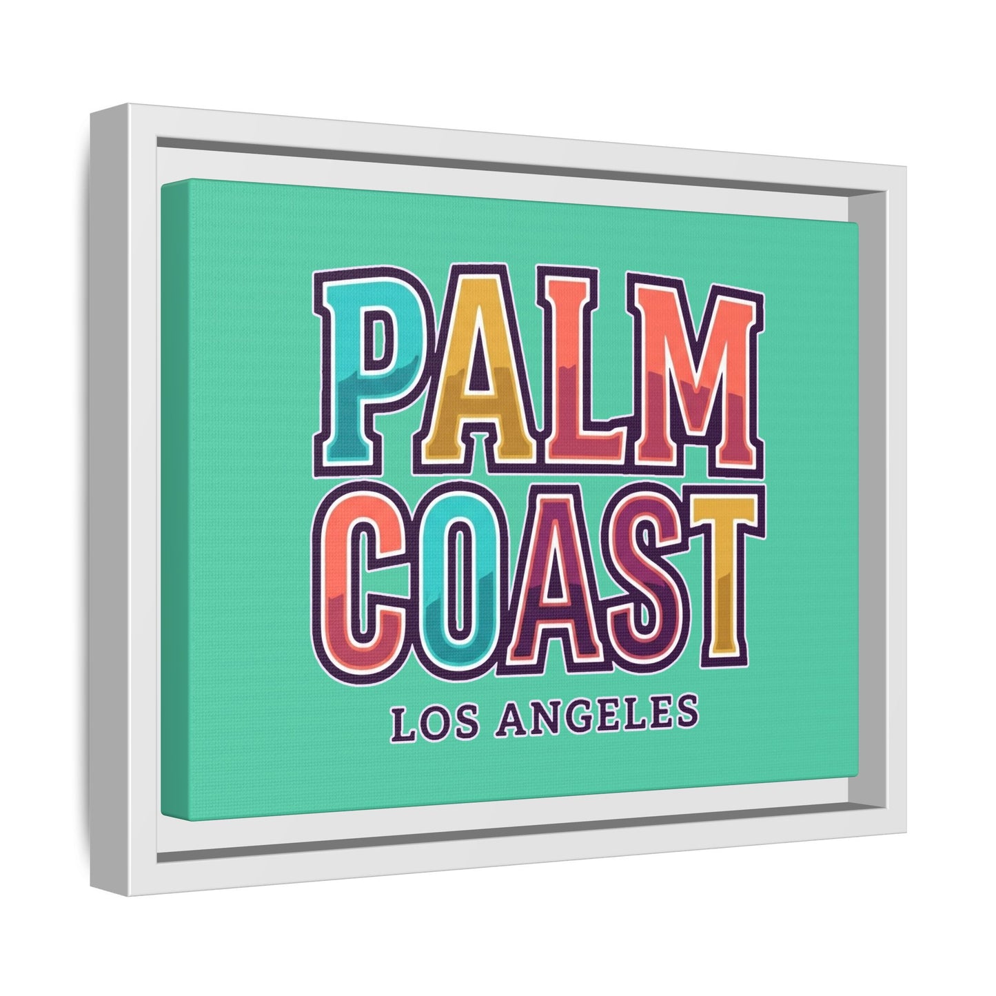 Palm Coast - Los Angeles - Framed Canvas