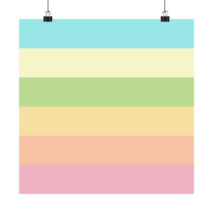 Pastel Stripes - Poster