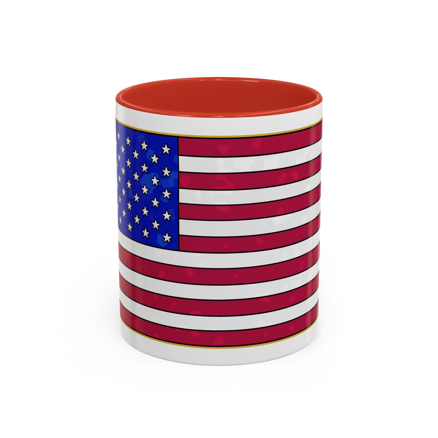 New Glory American Flag (Gold Edge Edition) - Color Accent Mug