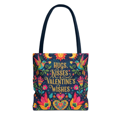 Hugs, Kisses & Valentine's Wishes - Tote Bag