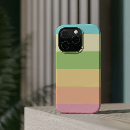 Pastel Stripes - Magnetic Phone Cover