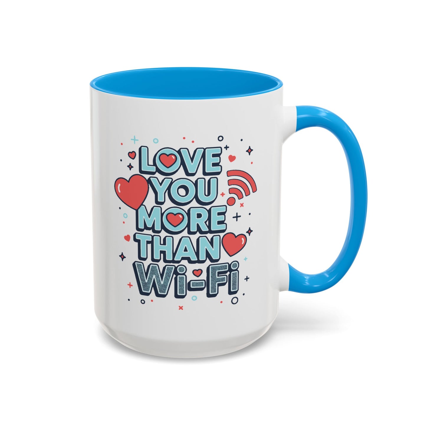 Love You More Than Wi‑Fi - Colorful Mug
