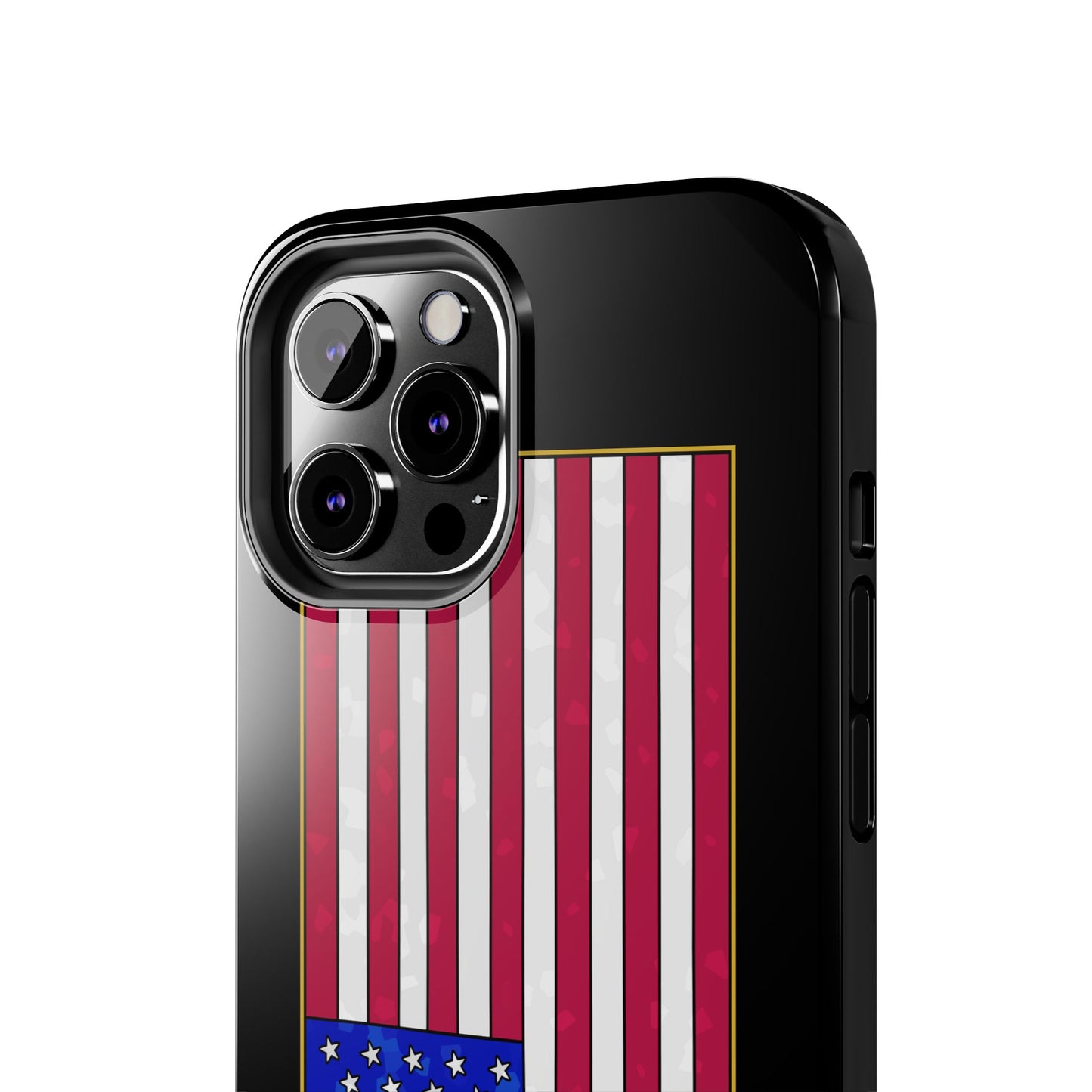 New Glory American Flag (Gold Edge Edition) - Phone Case