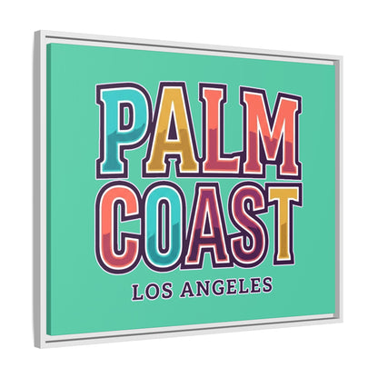 Palm Coast - Los Angeles - Framed Canvas