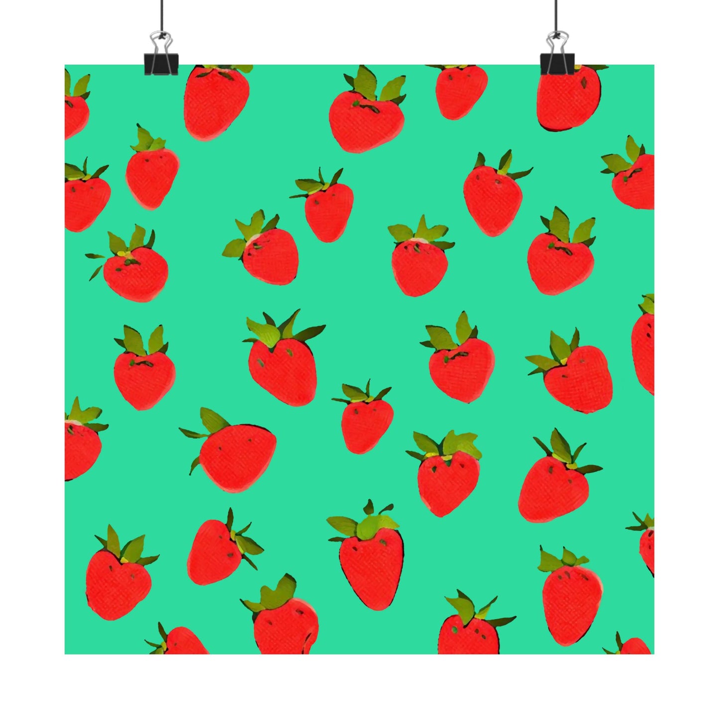 Strawberry Pattern - Poster