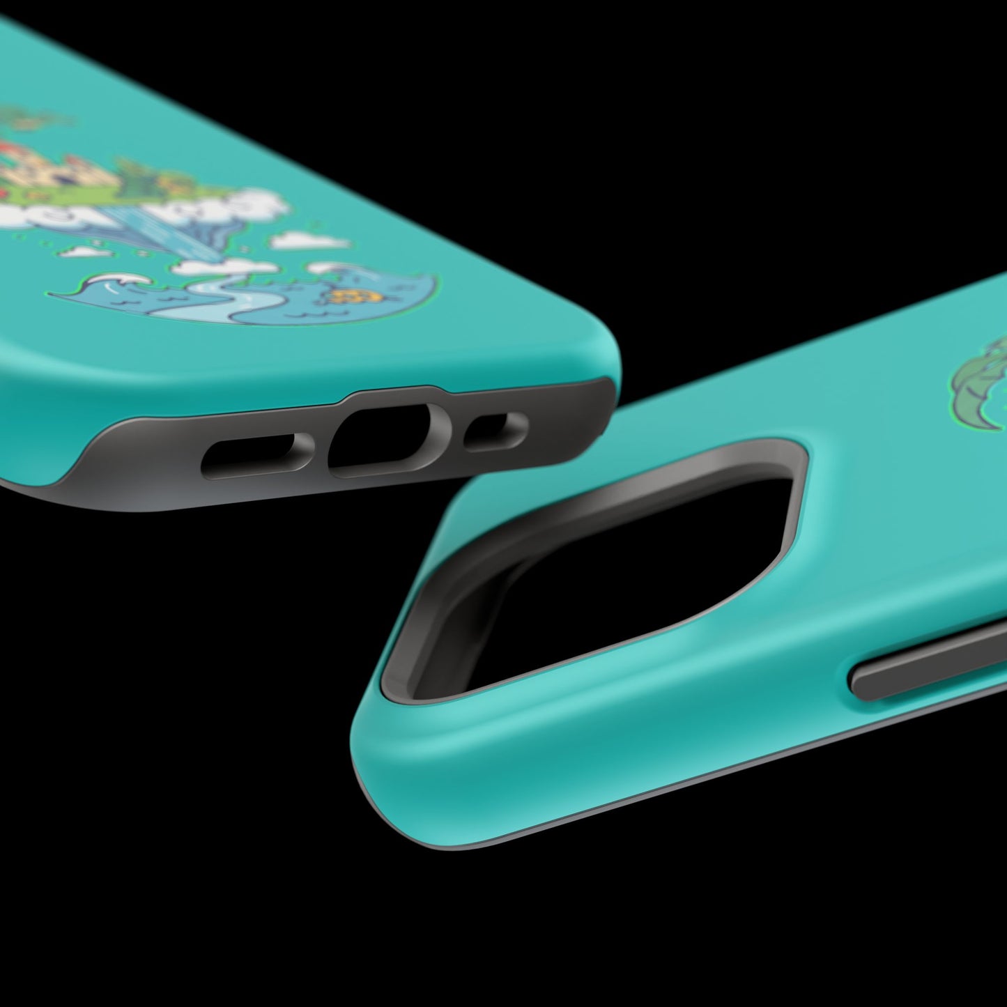 Floating Castle Dragon - Magical Fantasy Island - Magnetic Phone Case
