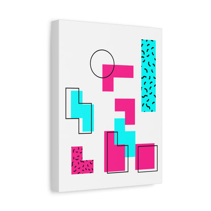 Retro Geometric Vibes - Canvas