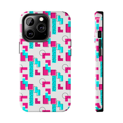 Retro Geometric Vibes - Phone Case