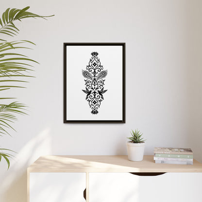 Hummingbird Soulmates - Framed Canvas