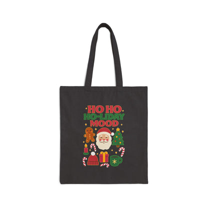 Holiday Tote Bag, Christmas Gift, Eco-Friendly Shopping, Santa Theme, Merry Christmas, Reusable Bag