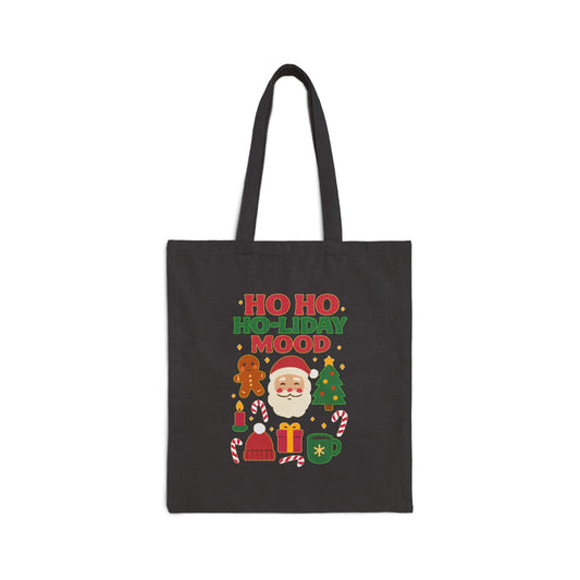 Holiday Tote Bag, Christmas Gift, Eco-Friendly Shopping, Santa Theme, Merry Christmas, Reusable Bag