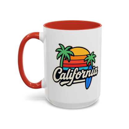 California Surf Vibes - Color Accent Mug