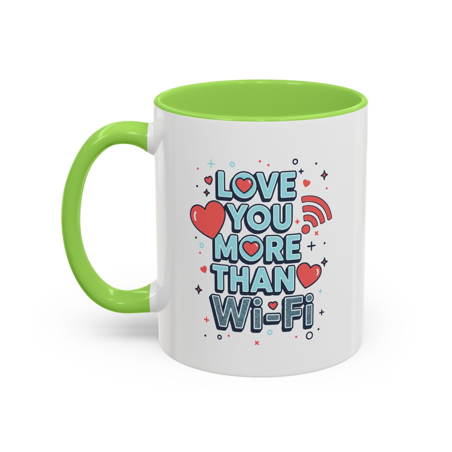 Love You More Than Wi‑Fi - Colorful Mug
