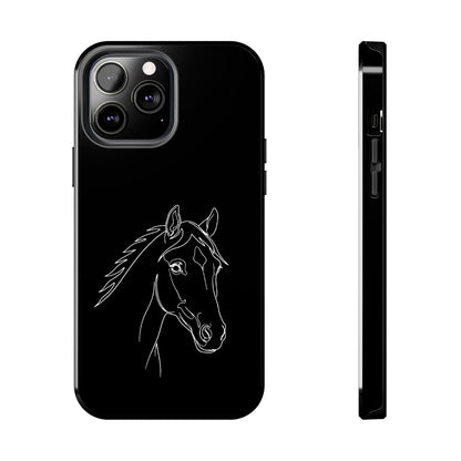Horse Portrait Sketch - Phone Case