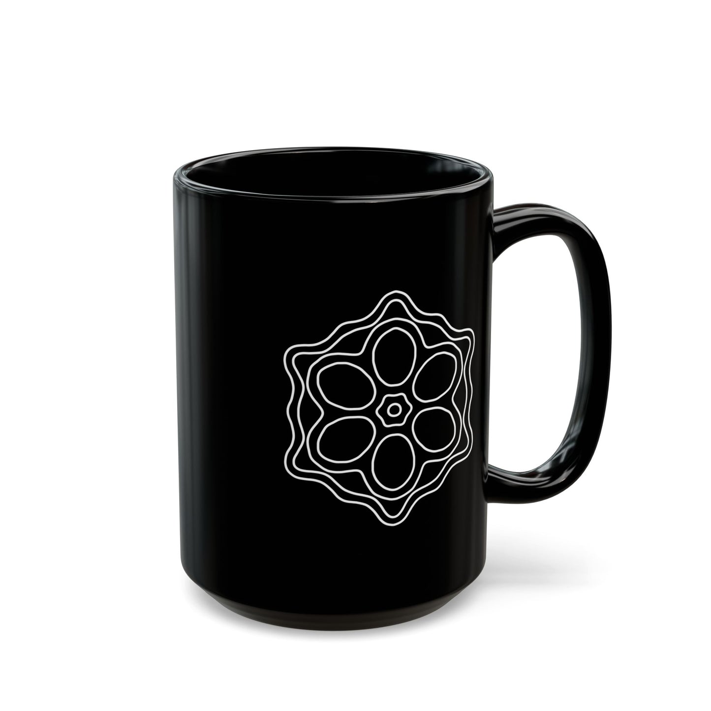 Intricate Shapes - Black Mug
