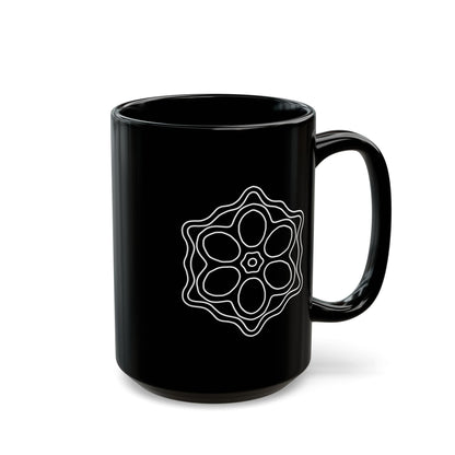 Intricate Shapes - Black Mug