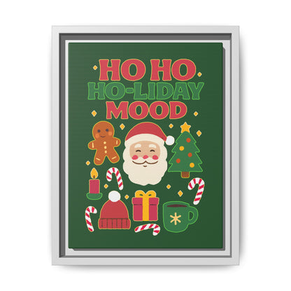 Ho Ho Ho-liday Mood - Framed Canvas