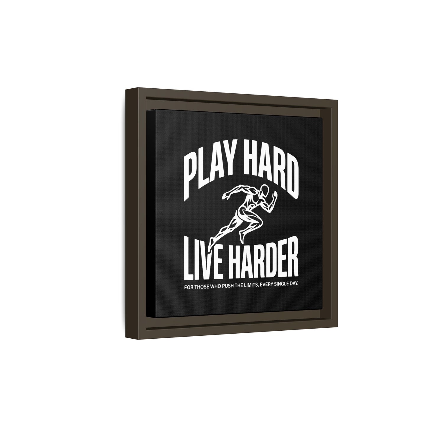 Play Hard / Live Harder - Framed Canvas