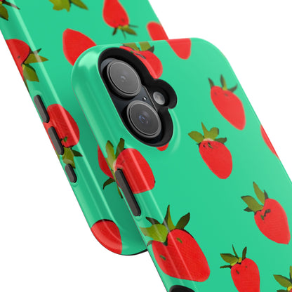 Strawberry Pattern - Magnetic Phone Case