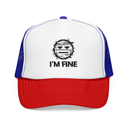 I’m Fine Glitched Smiley - Cap