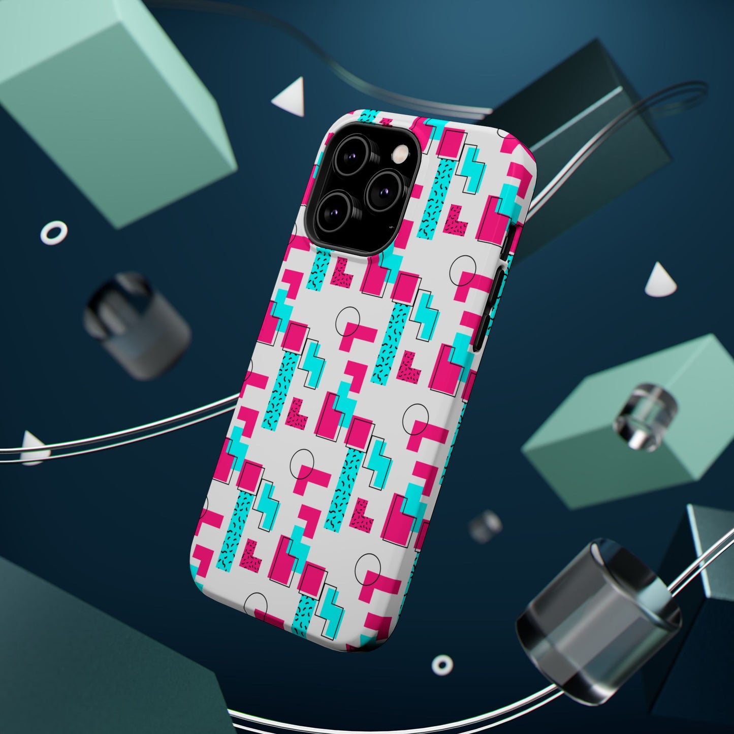Retro Geometric Vibes - Magnetic Phone Case