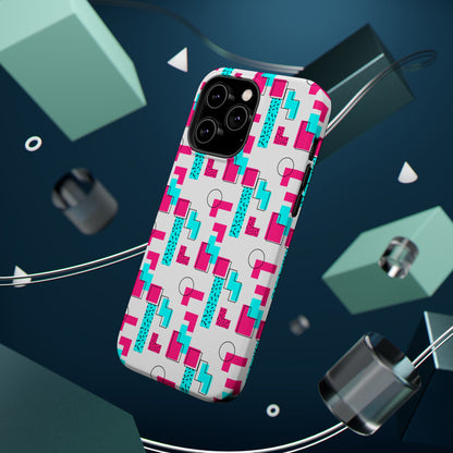Retro Geometric Vibes - Magnetic Phone Case