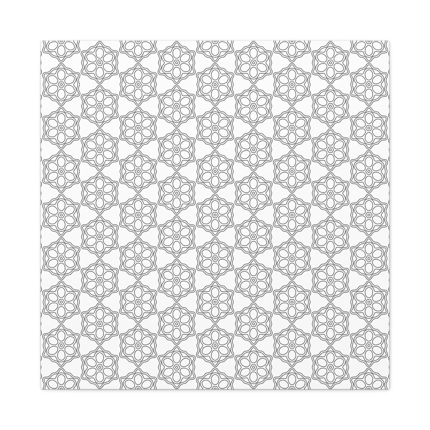 Elegant Geometric Wall Art Canvas, Modern Home Decor, Gray Pattern Stretched Canvas, Minimalist Artwork, Gift for New Home