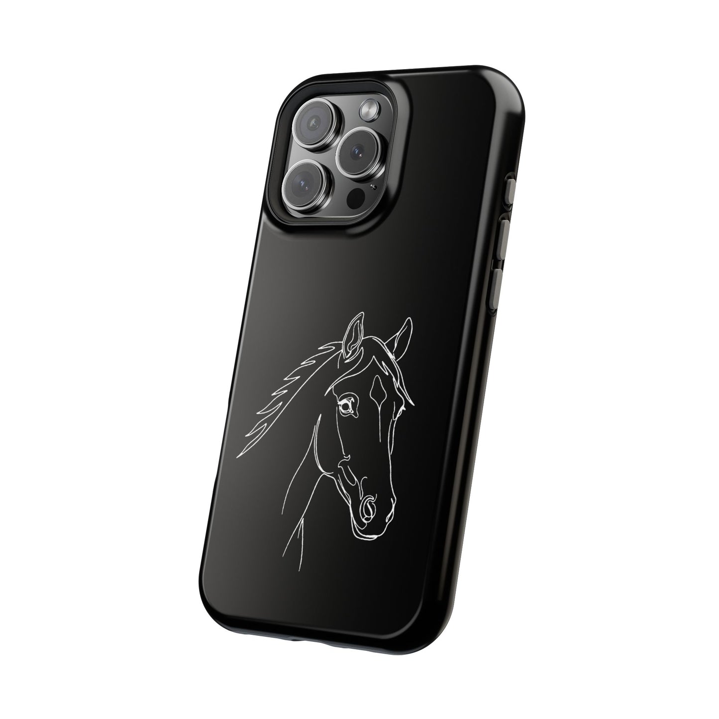 Horse Portrait Sketch - Magnetic Phone Case