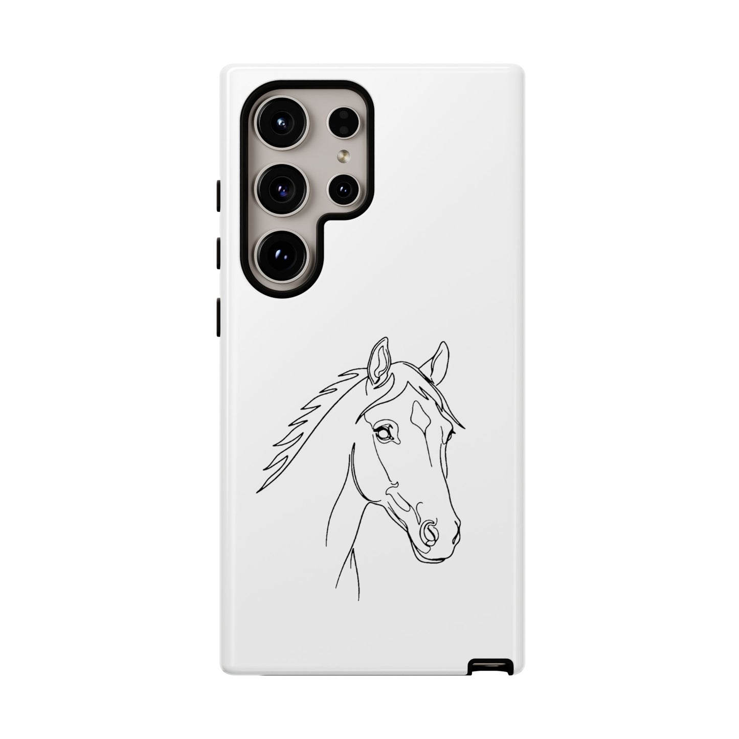 Horse Portrait Sketch - Tough Phone Case