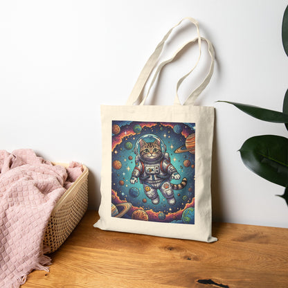 Astronaut Cat - Canvas Tote Bag