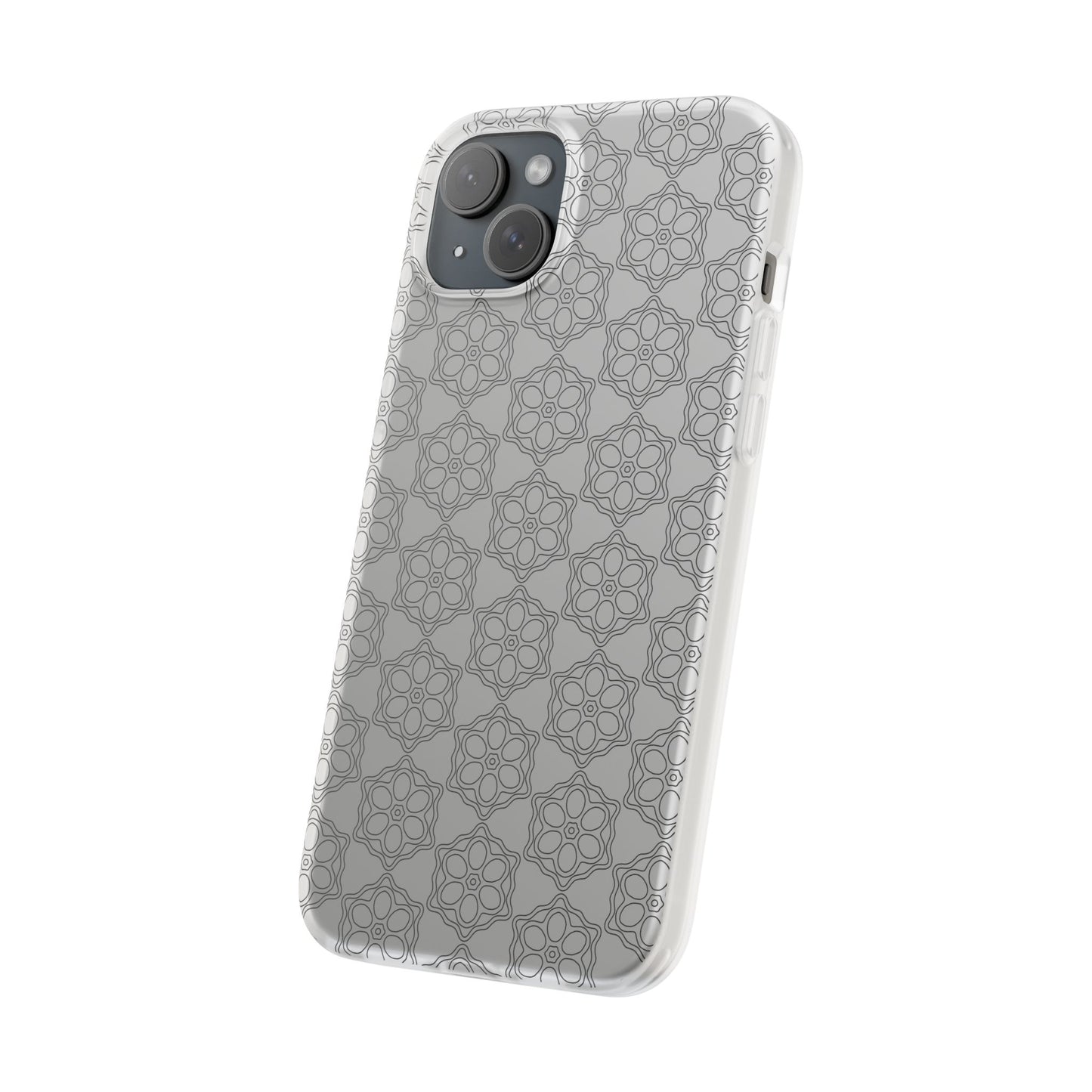 Elegant Geometric Phone Case, Stylish Flexi Case for Everyday Use, Slim Fit, Gift Idea, Trendy Accessory, Minimalist Design