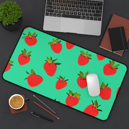 Strawberry Pattern - Desk Mat